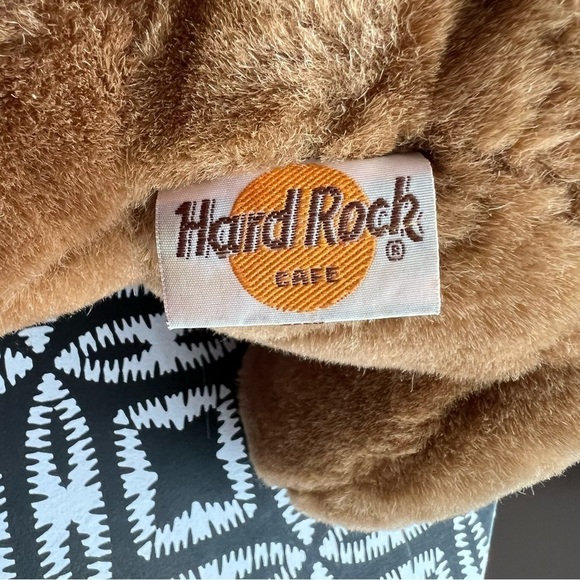 Herrington & Co 1990 Hard Rock Cafe 9”‎ Seated Teddy Bear Brown Vintage - Picture 5 of 5